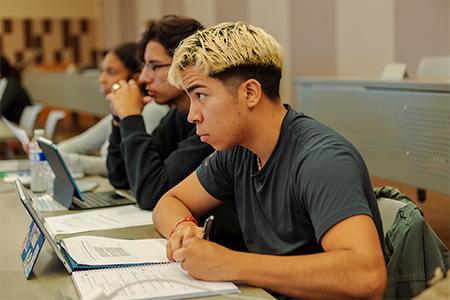 Students in a lecture hall class